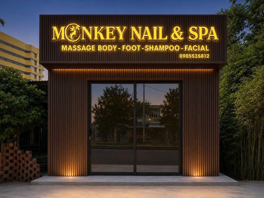 MONKEY NAIL & SPA 네일 - 마사지 - 헤어 샴푸 - 페이셜 - 왁싱 - 속눈썹 연장
